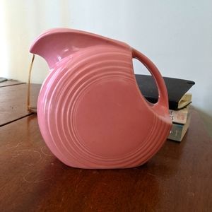 Fiesta Rose Pink Large Disc Water Juice Pitcher Fiestaware